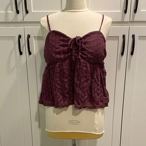 No Boundaries Burgundy Camisole Top